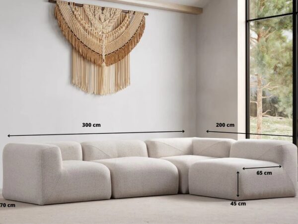 canape modulable design italien tissu resistant
