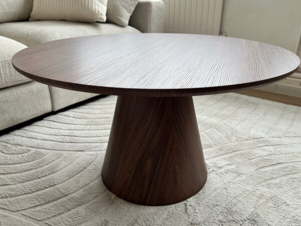 table basse ronde noyer